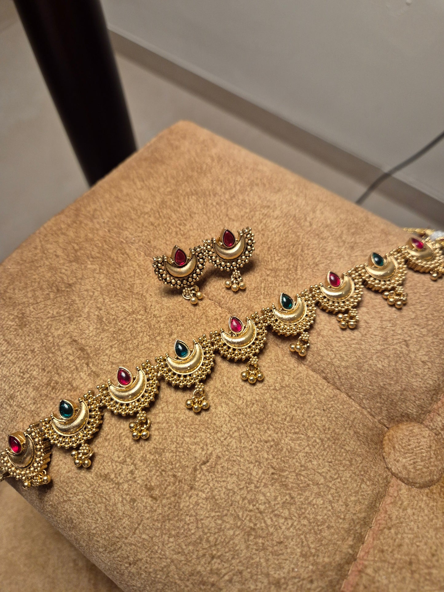 Budgeted Chandabali Ghungroo Necklace