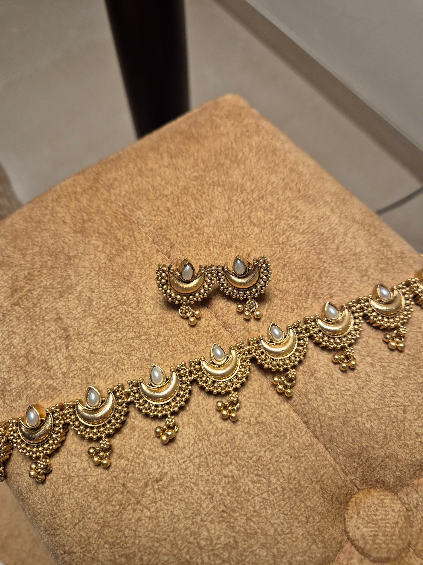 Budgeted Chandabali Ghungroo Necklace