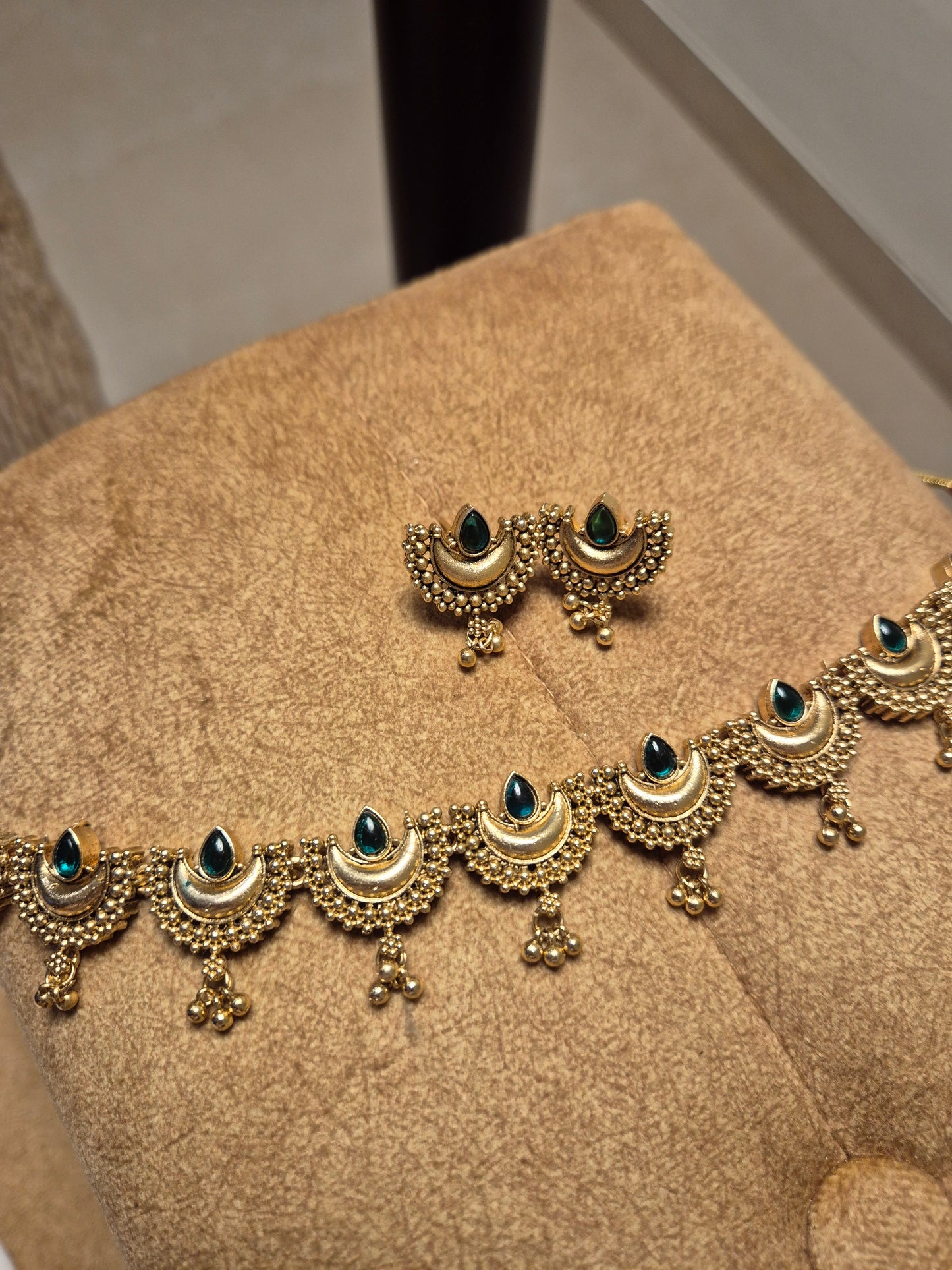 Budgeted Chandabali Ghungroo Necklace