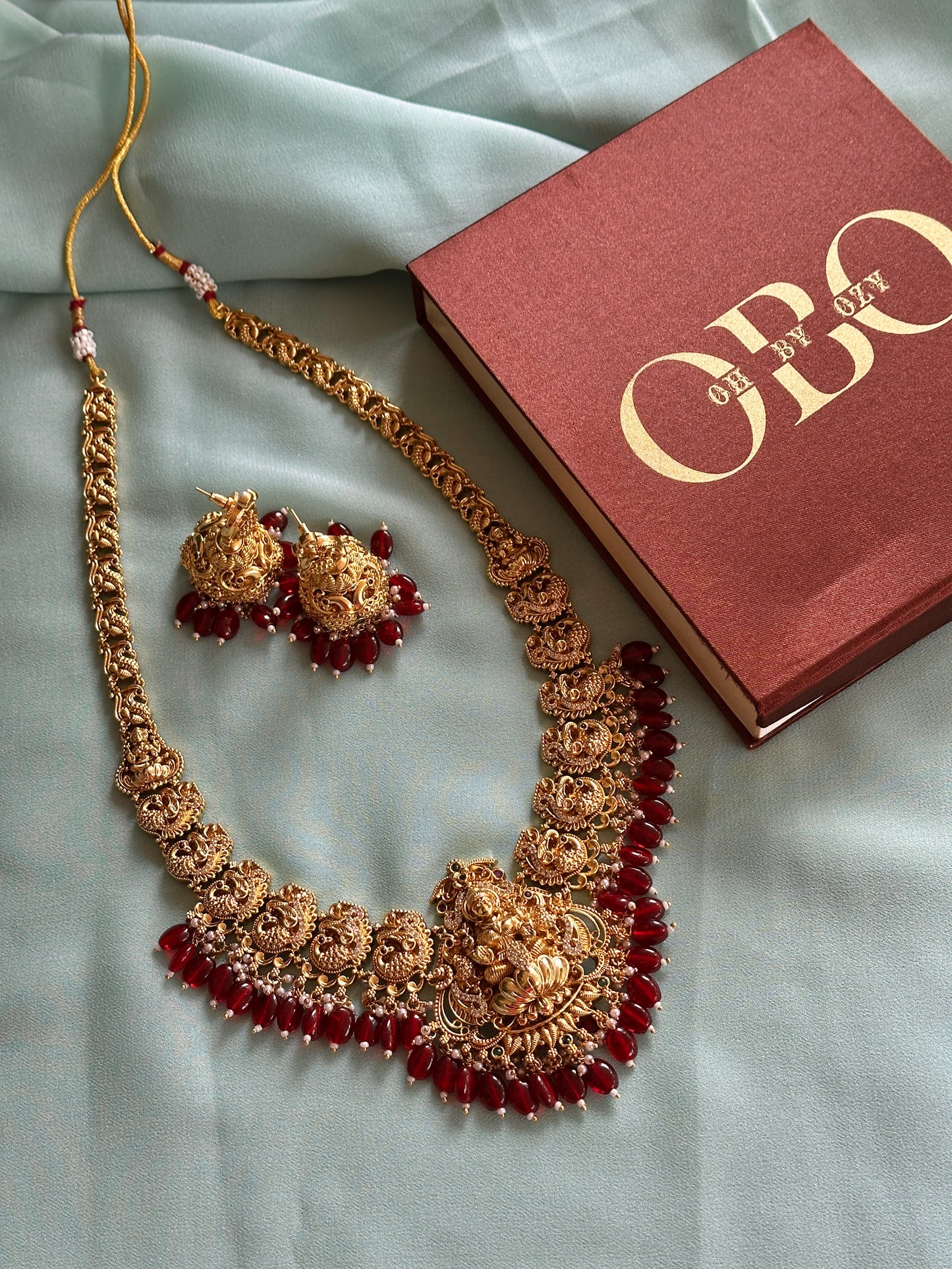 Nakshi Premium Haaram (Ruby)