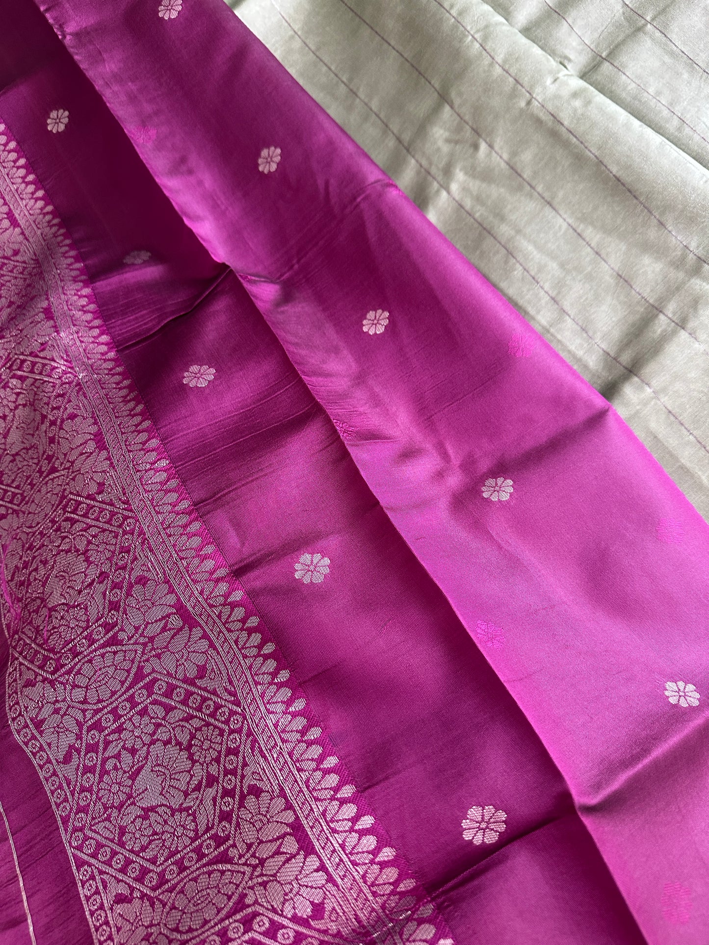 Pastel Green Butterfly Tissue Silk Saree