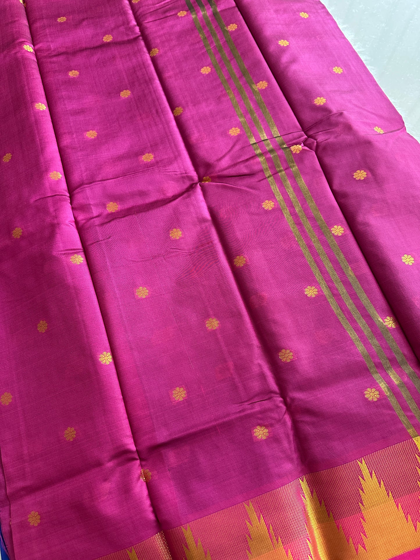 Royal Blue Semi Silk Saree