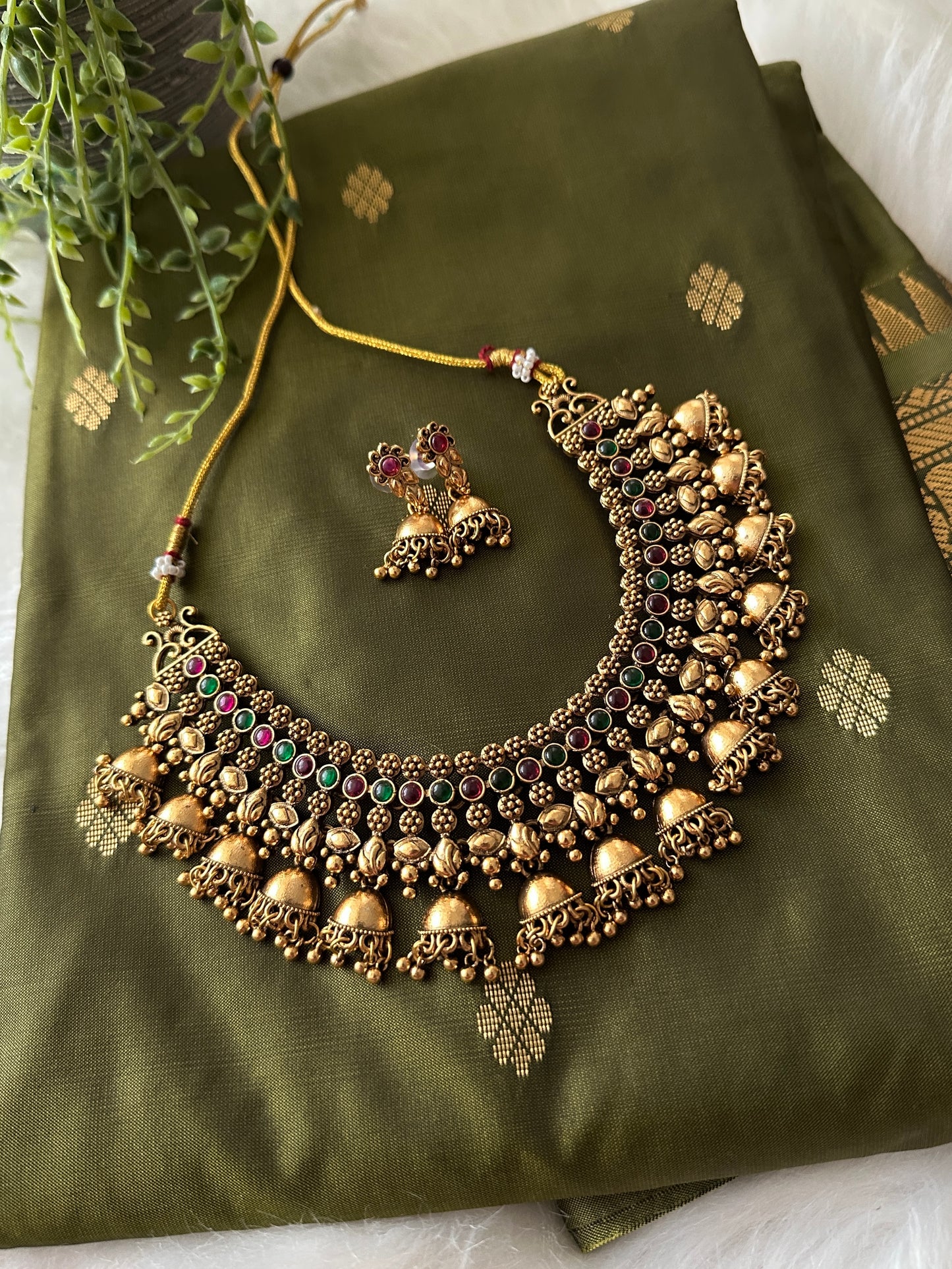 Mini Jhumka Necklace