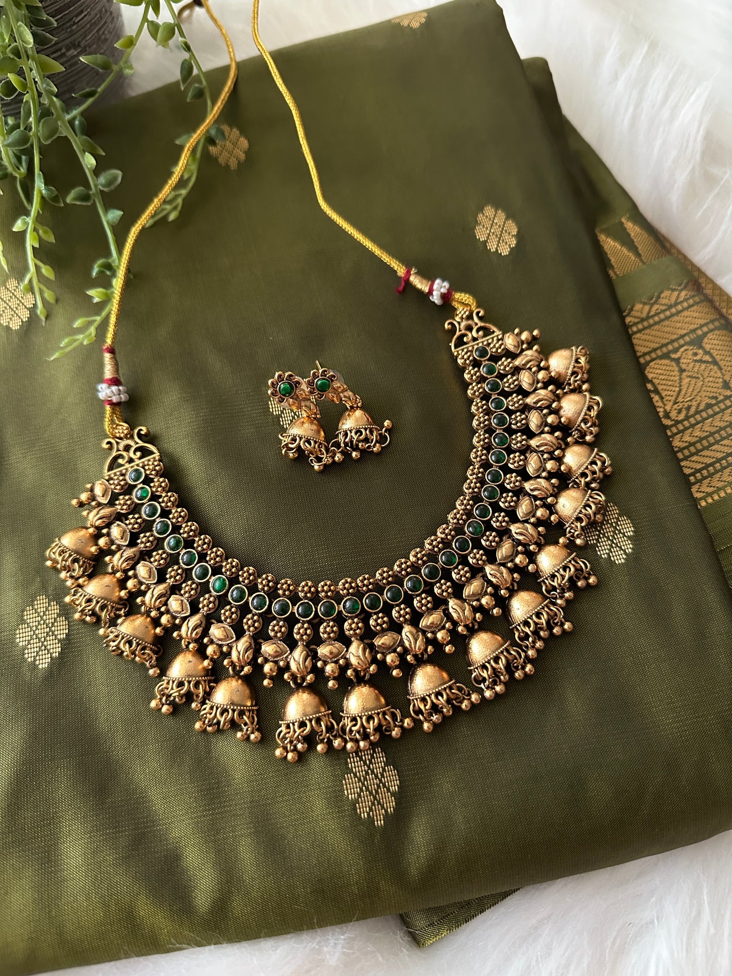 Mini Jhumka Necklace