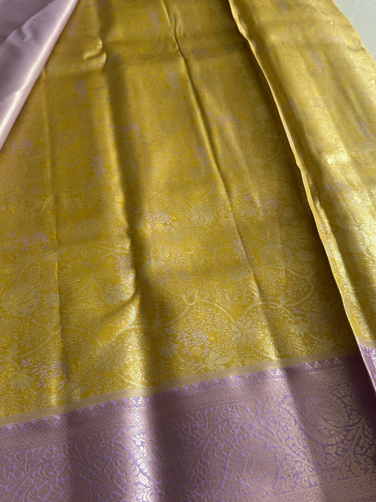 Butter x Lavender Tissue Silk Saree