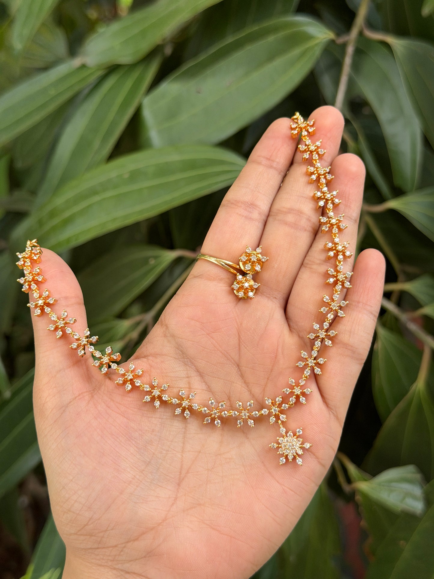 Saya Micro Plated AD Necklace