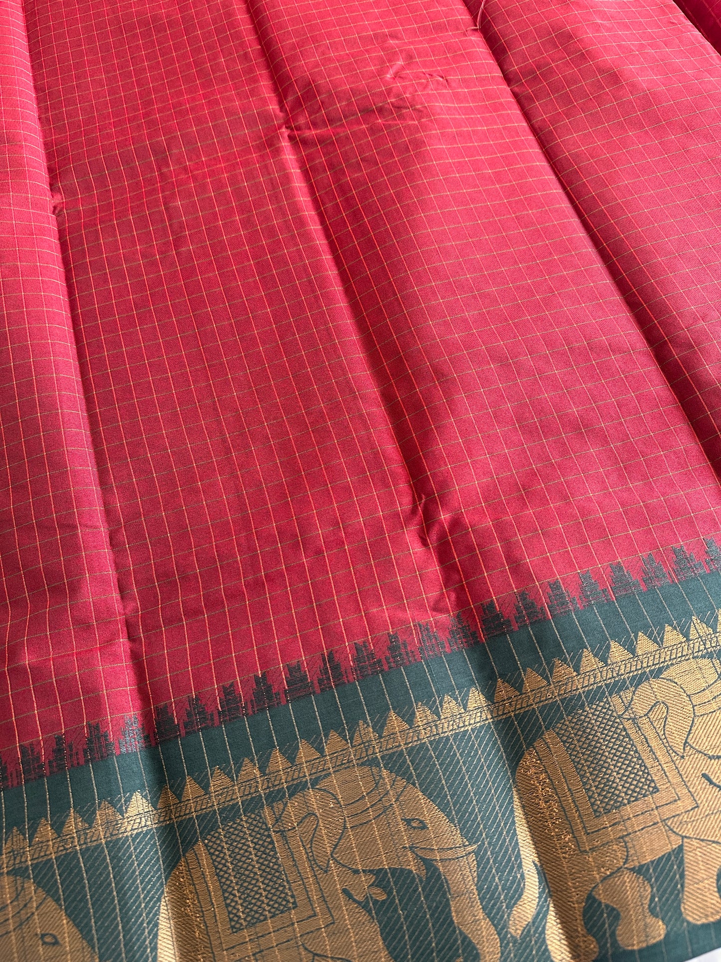 Tusker Chettinad Cotton Silk Saree