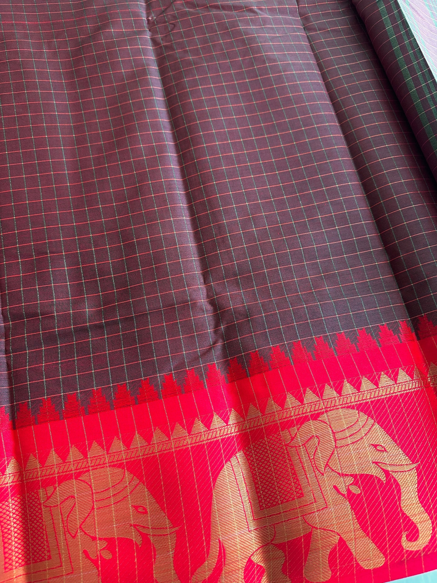 Tusker Chettinad Cotton Silk Saree