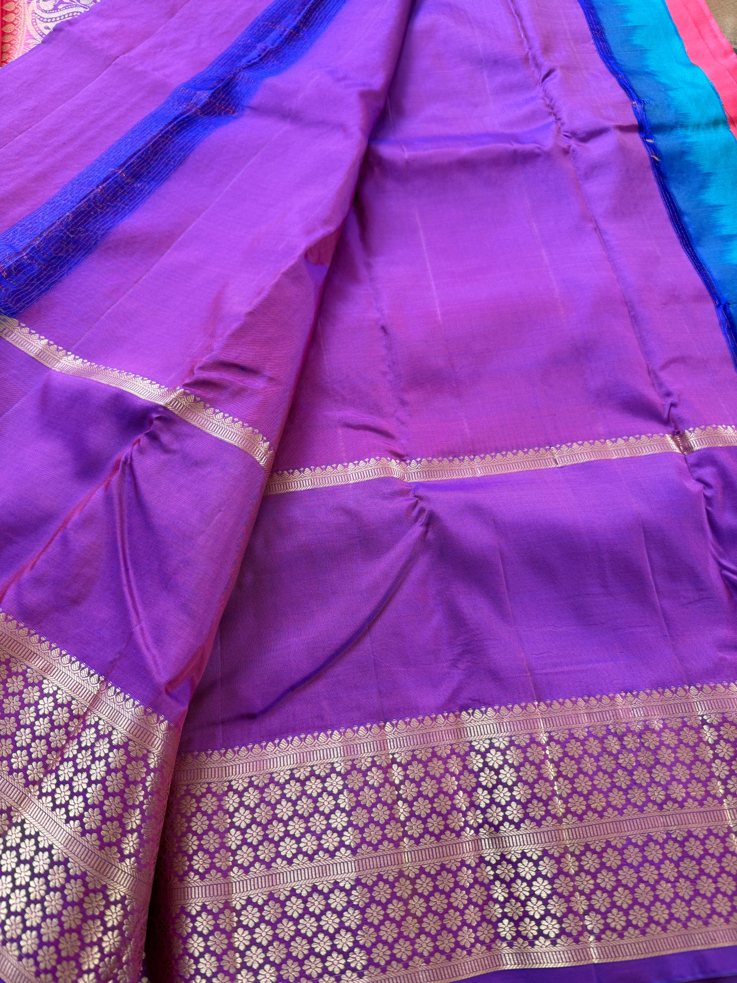 Gajra Pink Handloom Silk Saree