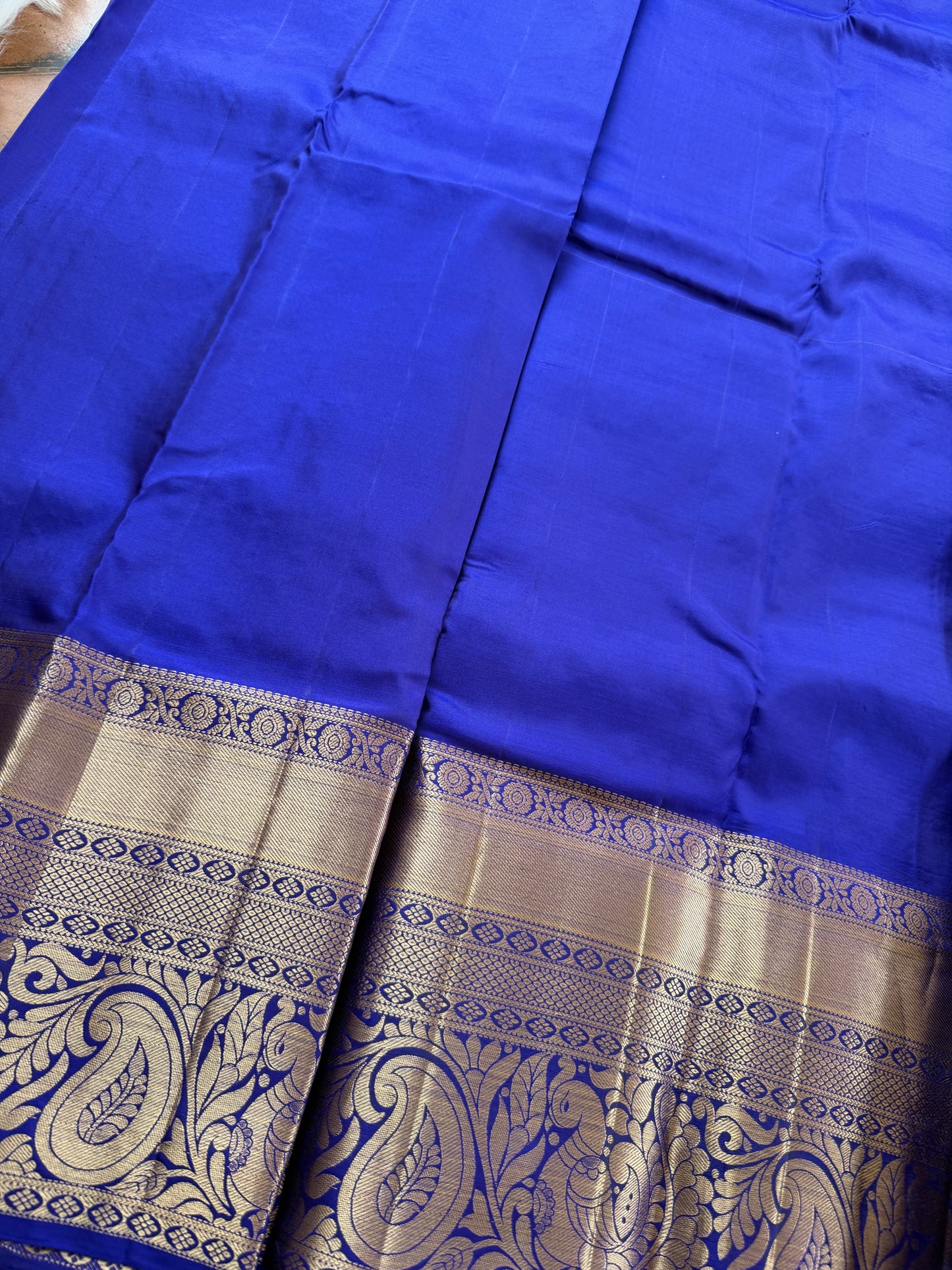 Turquoise Green Handloom Silk Saree