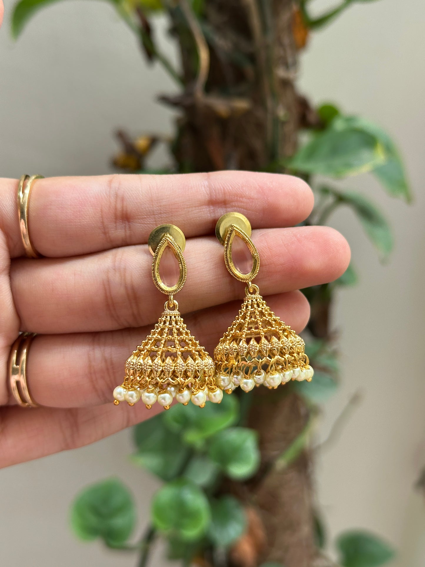 Non idol matte Jhumkas