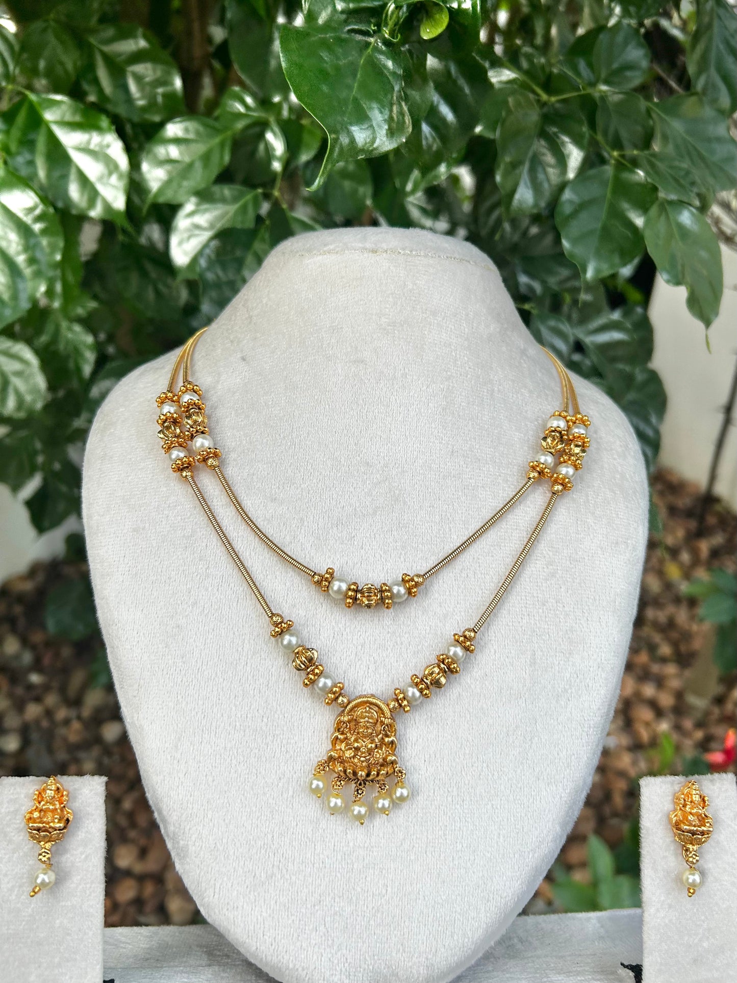 Dual Layer Devi Beaded Necklace