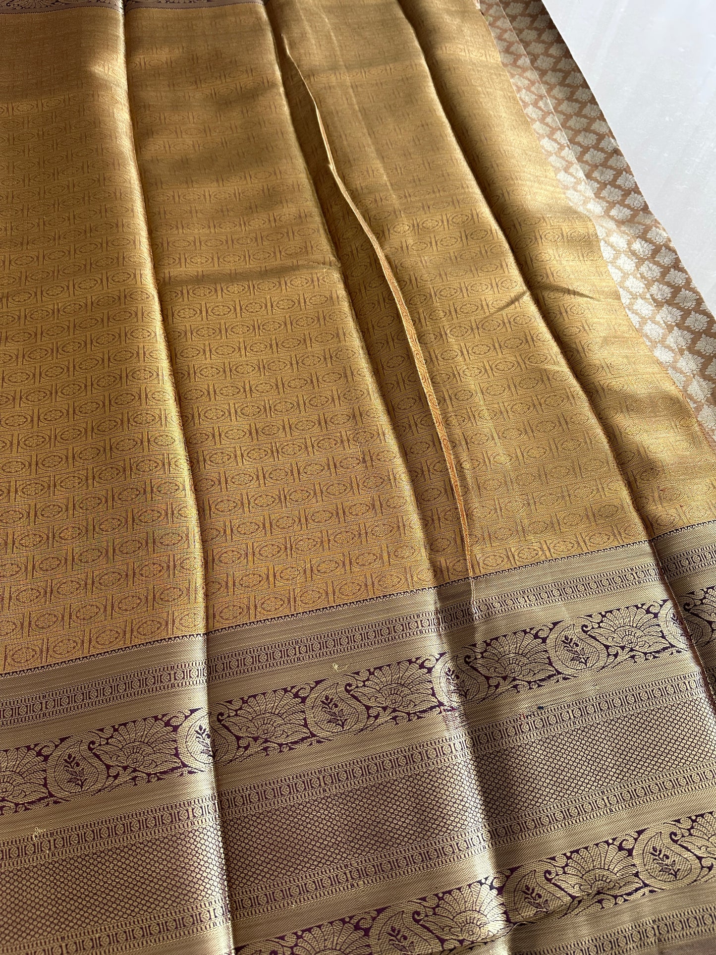 Cold Coffee Kanchi Tissue Silk Saree