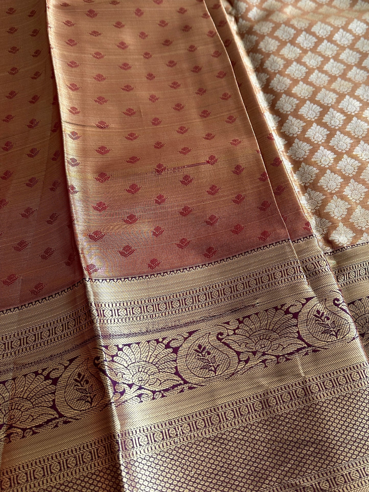 Cold Coffee Kanchi Tissue Silk Saree