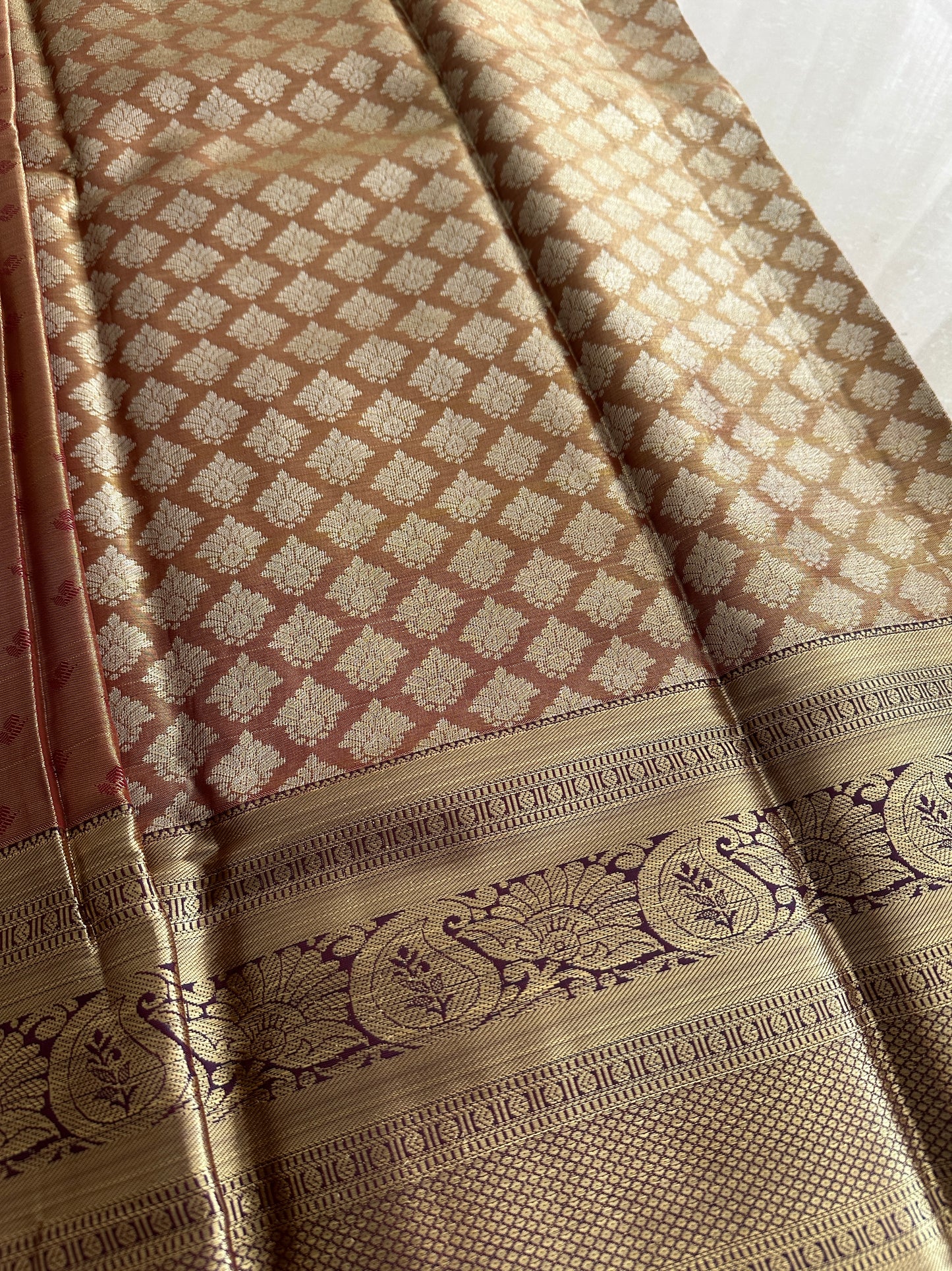 Cold Coffee Kanchi Tissue Silk Saree