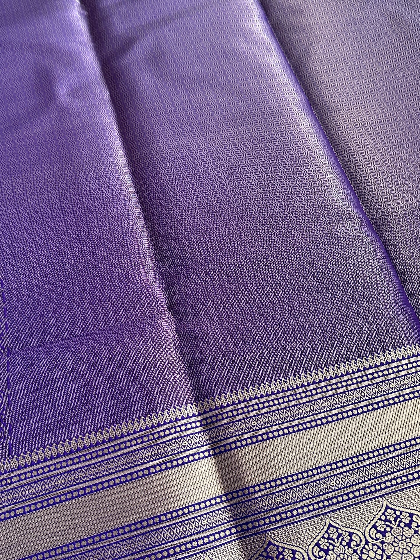 Azure Blue Semi Tissue Silk Saree