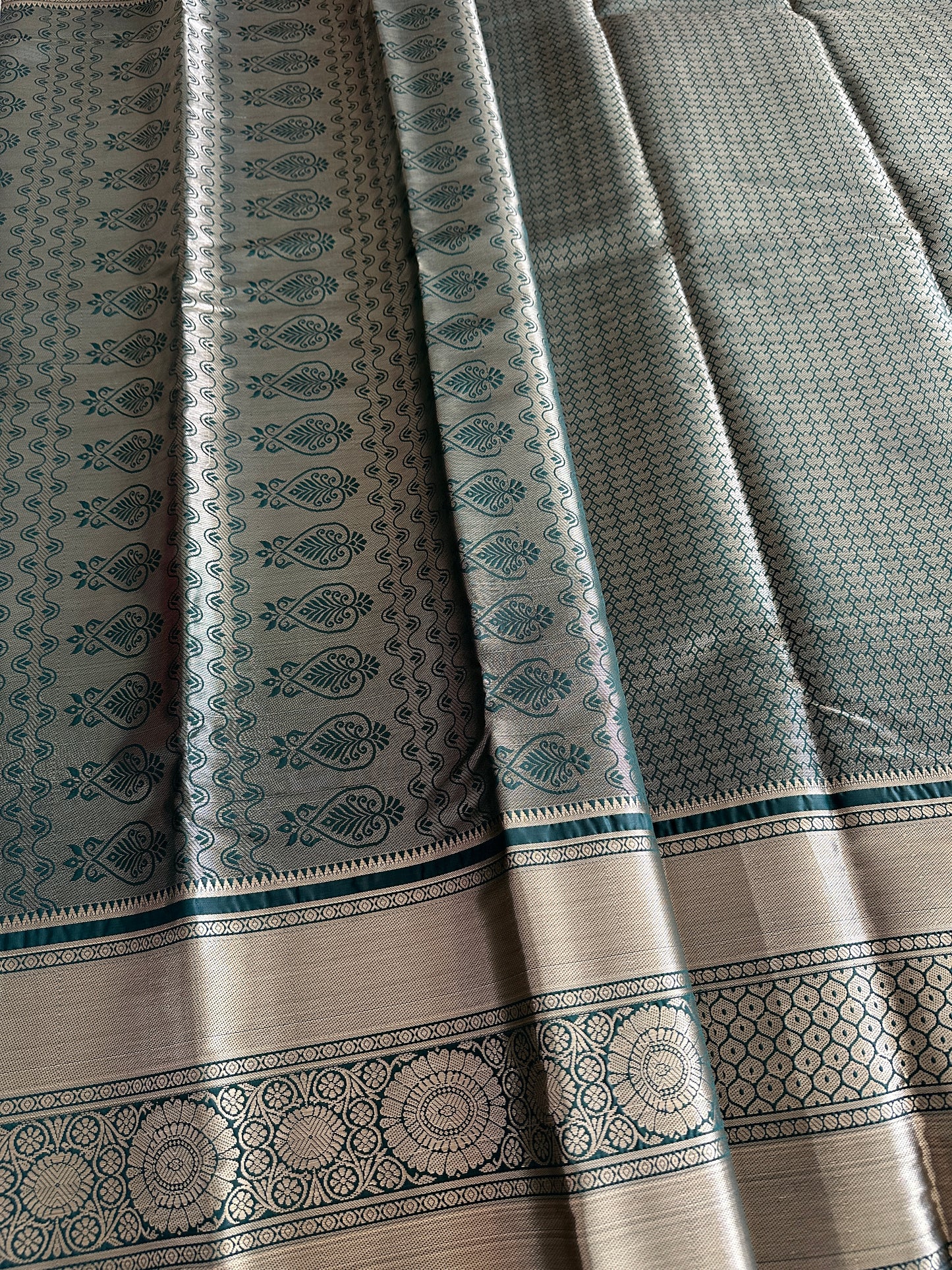 True Purple Semi Tissue Silk Saree