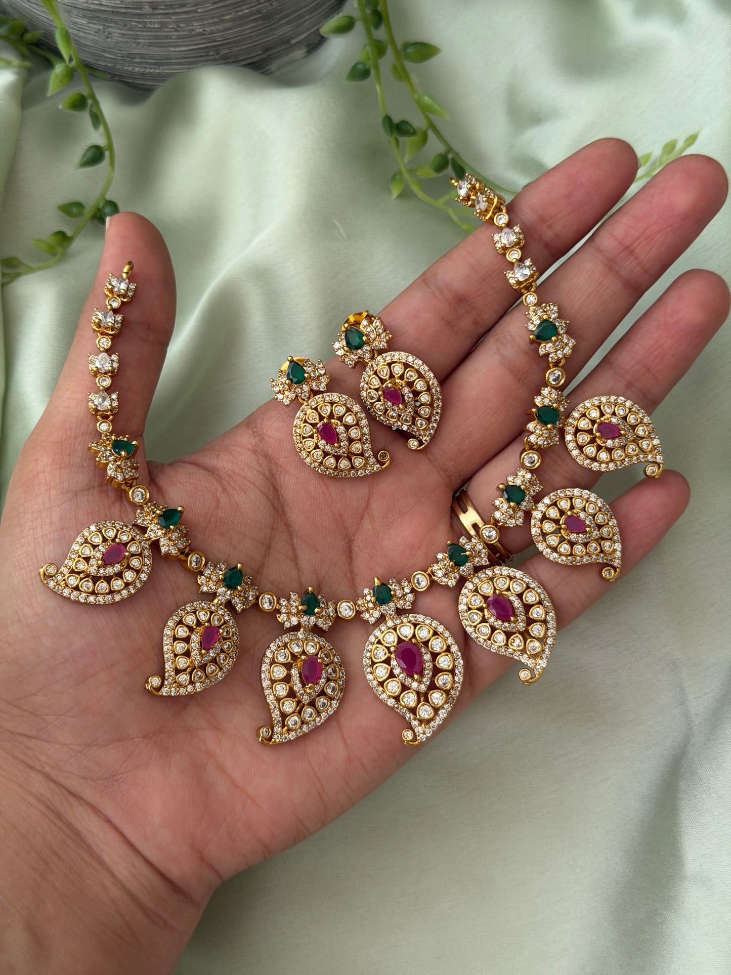 Sundaram AD Mango Necklace