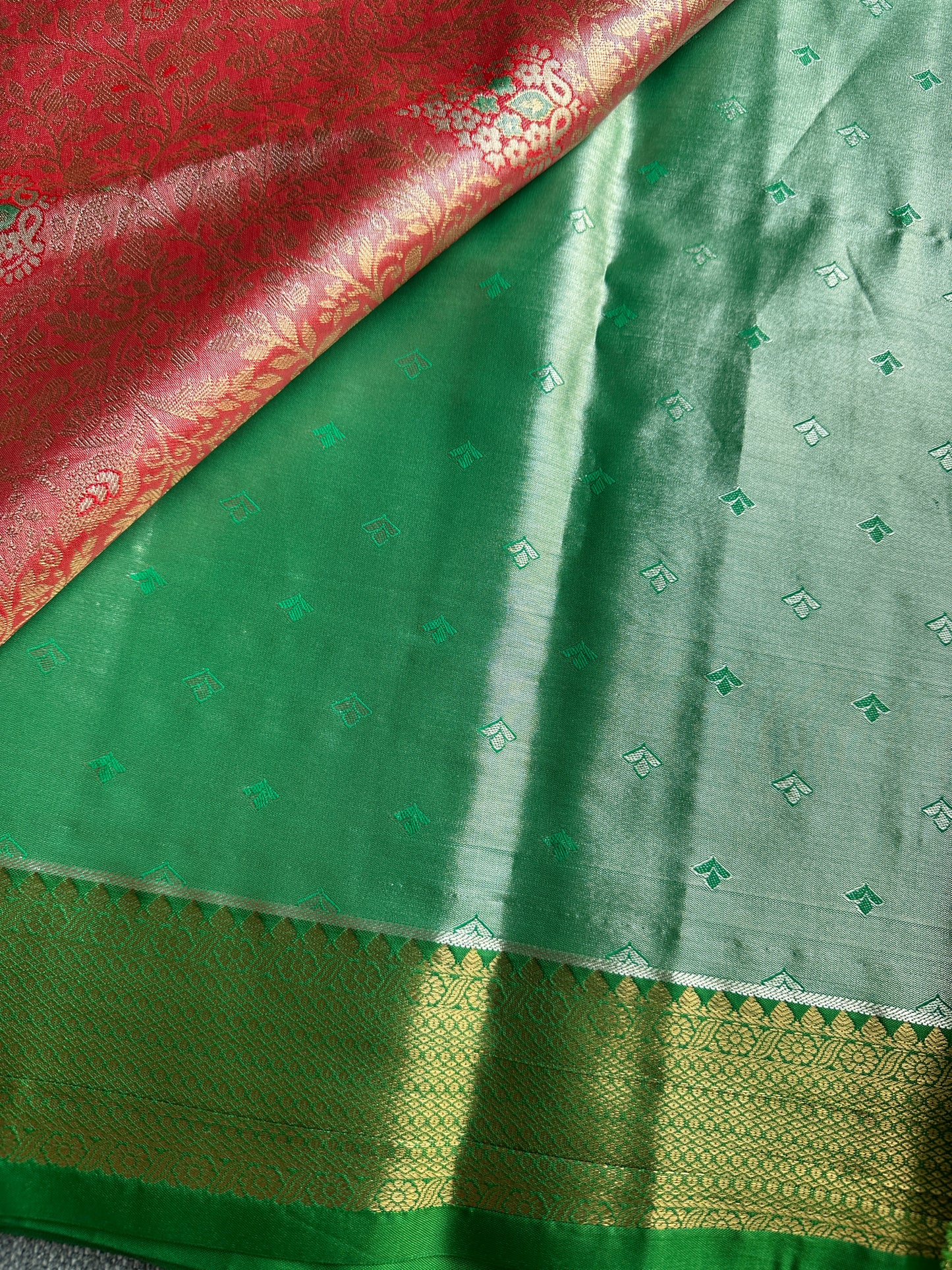 Georgia Peach Pure Tissue Kanchi Silk