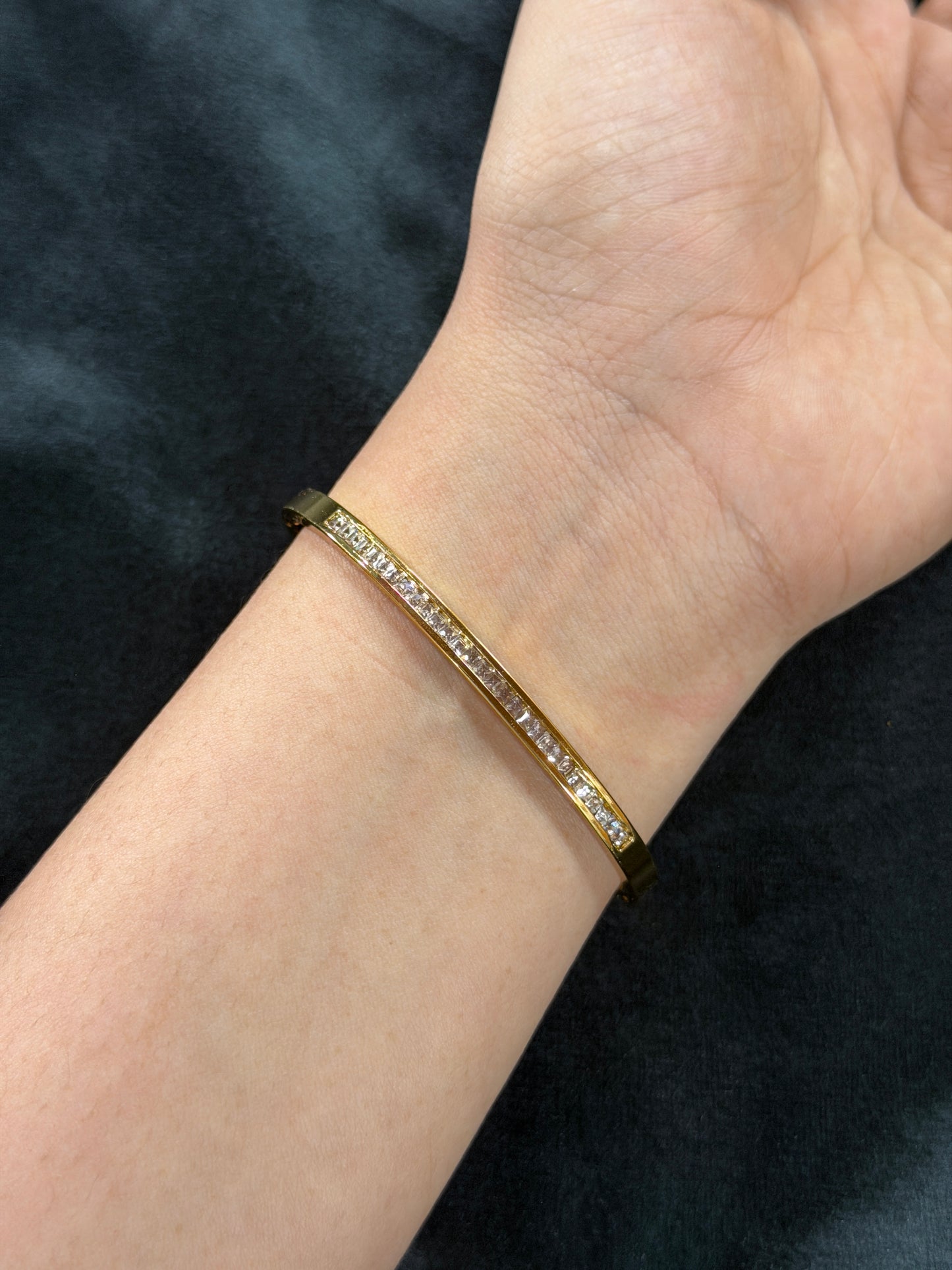 One Line Diamond Daily Wear Kada