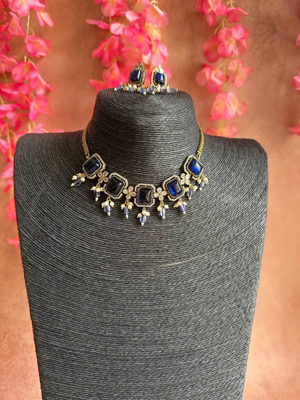 Sapphire Victorian Choker