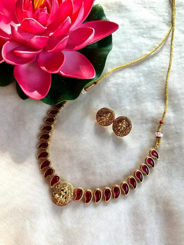Tear Drop Devi Necklace