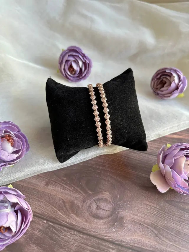 RoseGold AD Bangles V2.0(Set of 2)