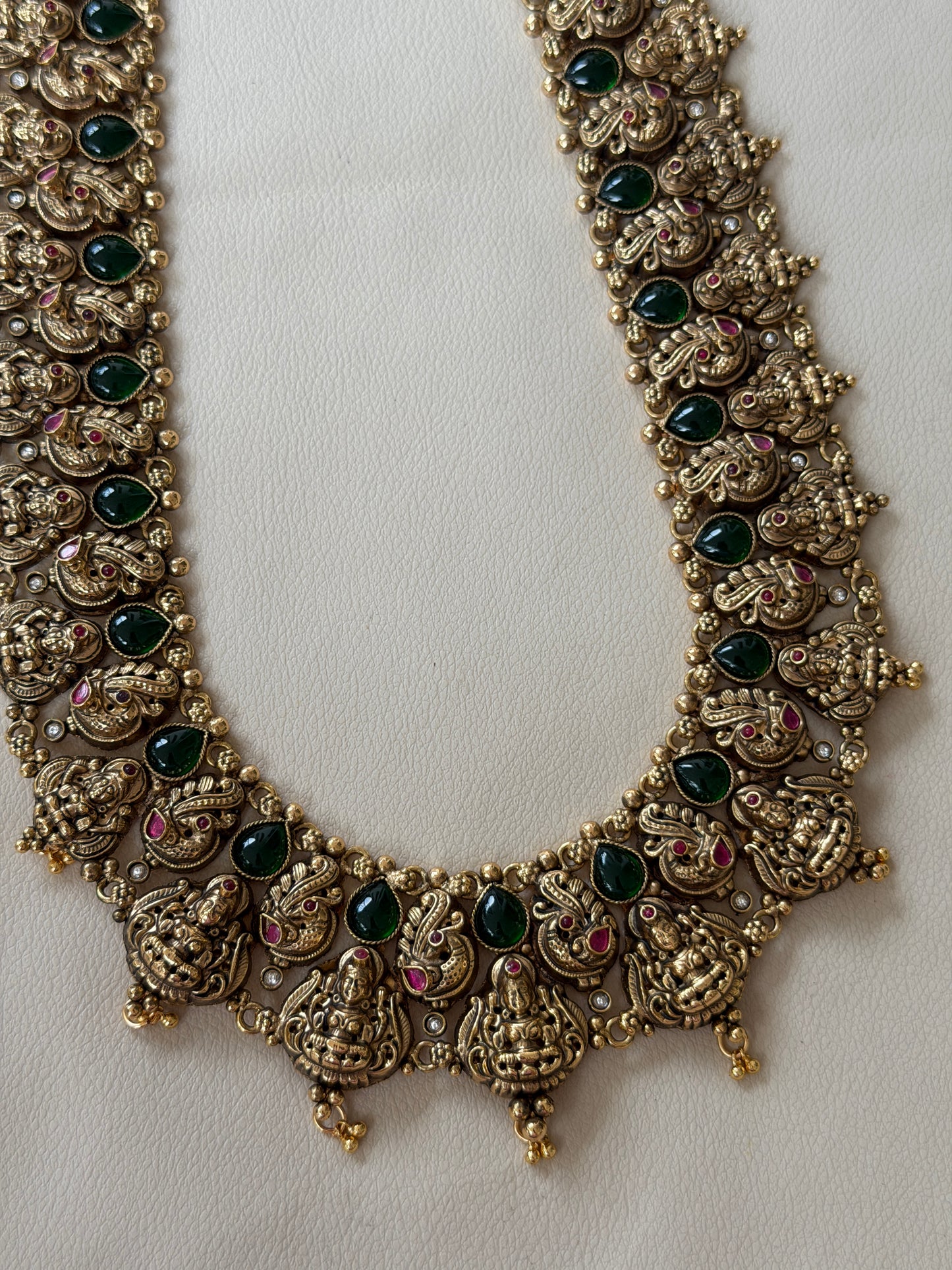 Emerald Drop 1Gm Gold Haaram