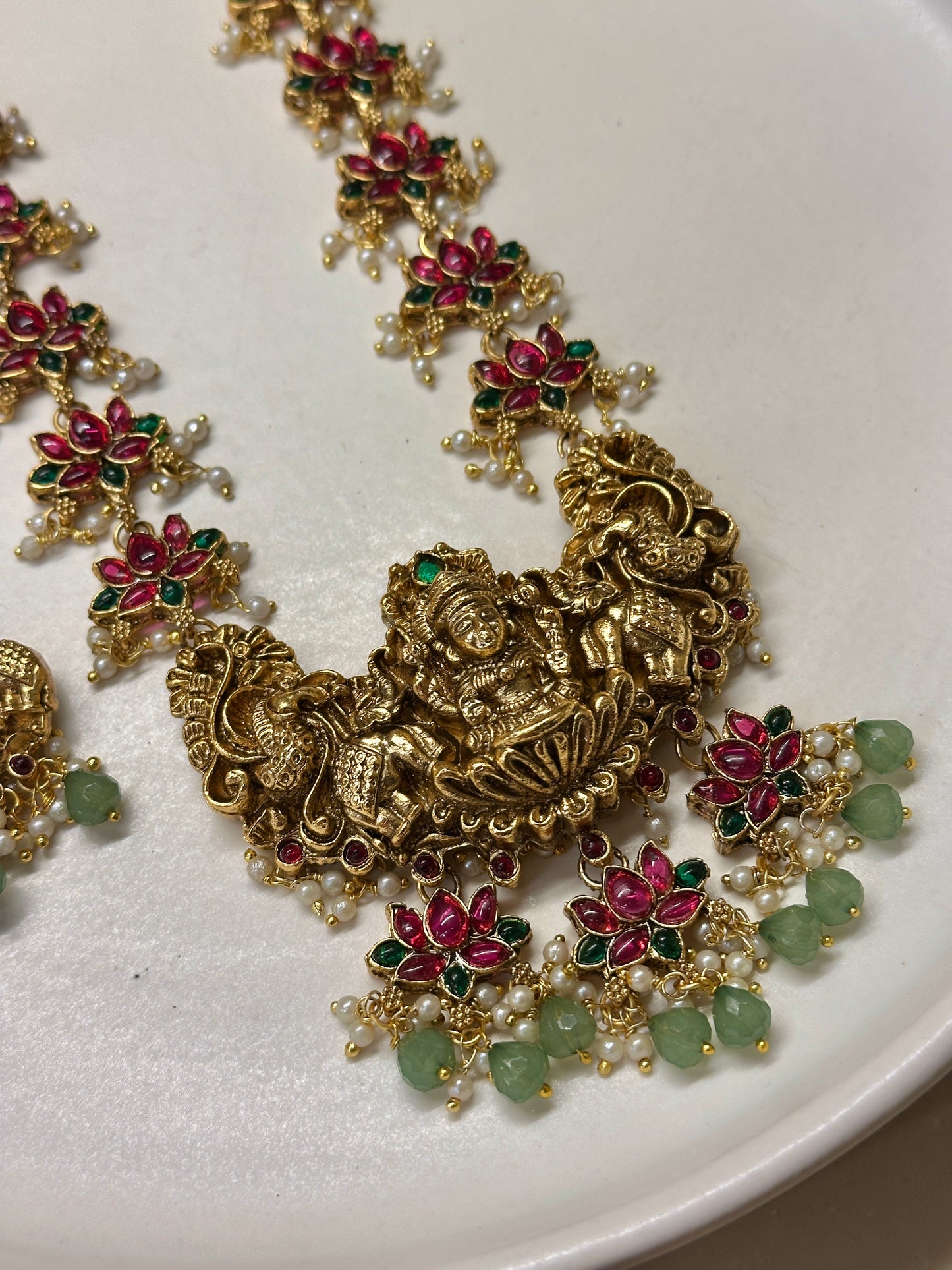 Lotus x Padmavati Haaram set
