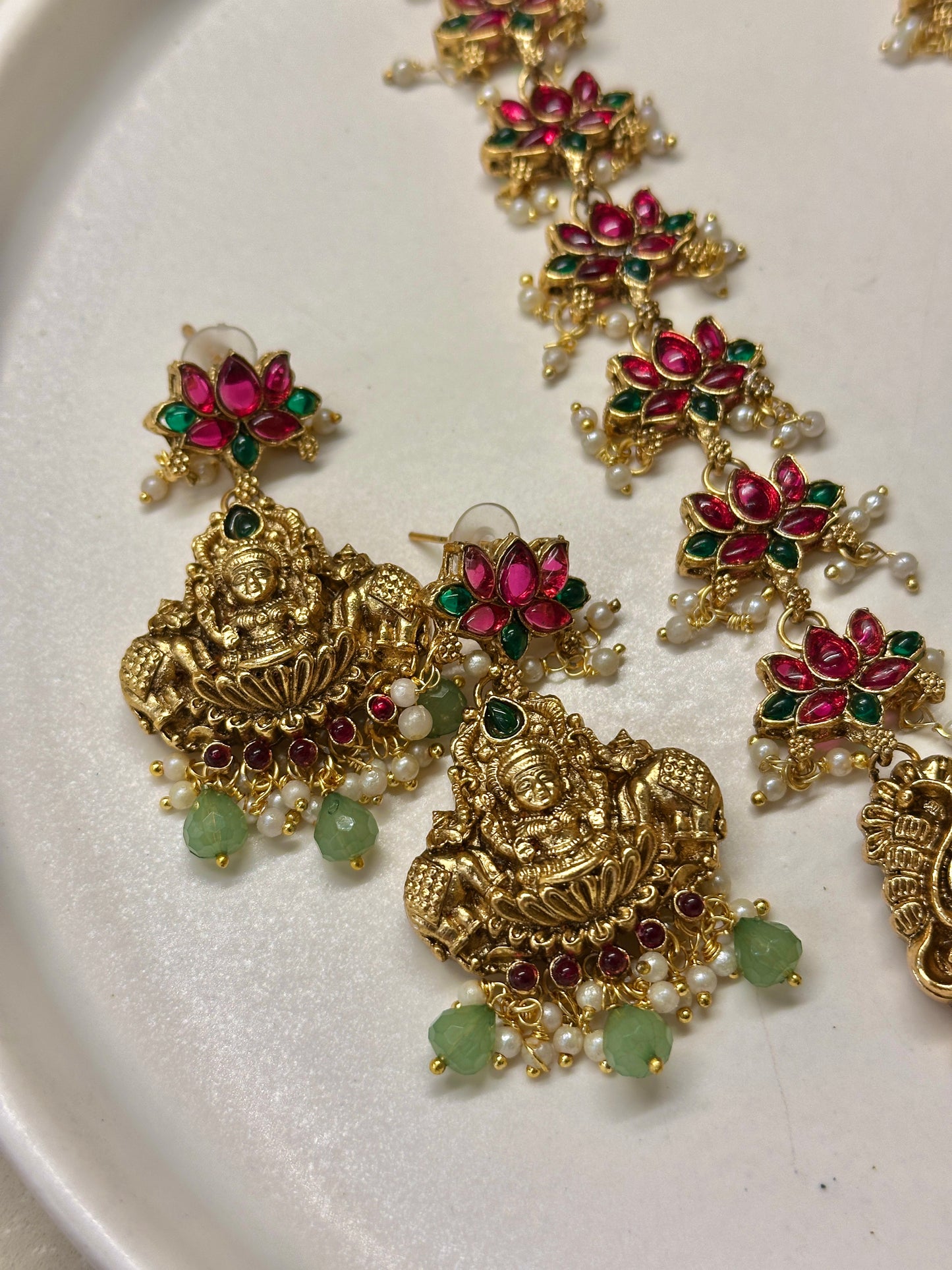 Lotus x Padmavati Haaram set