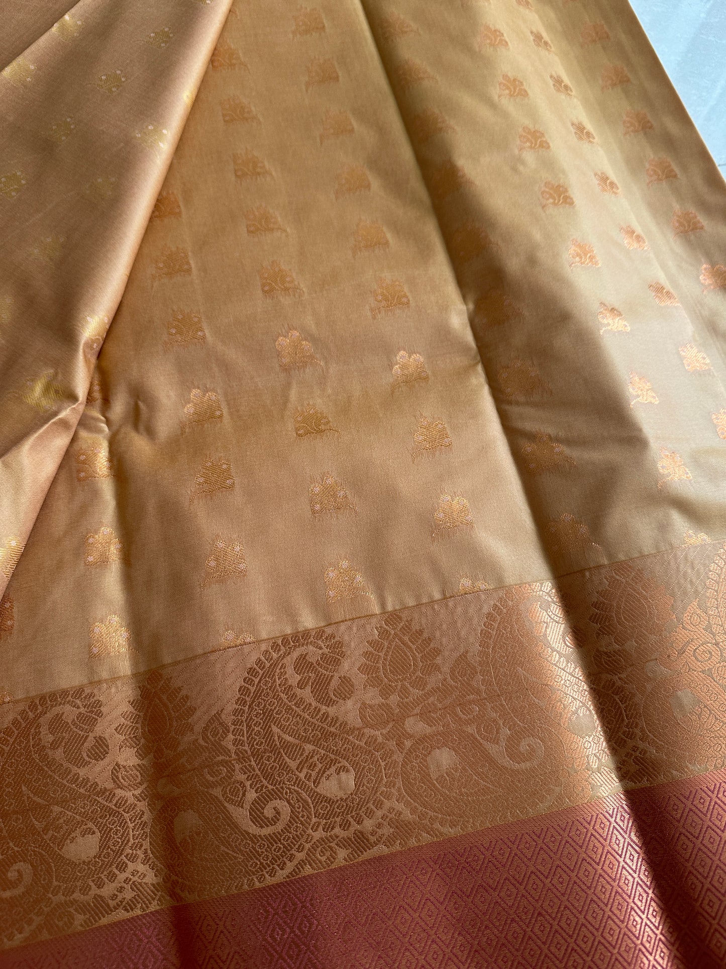 Latte Semi Silk Saree