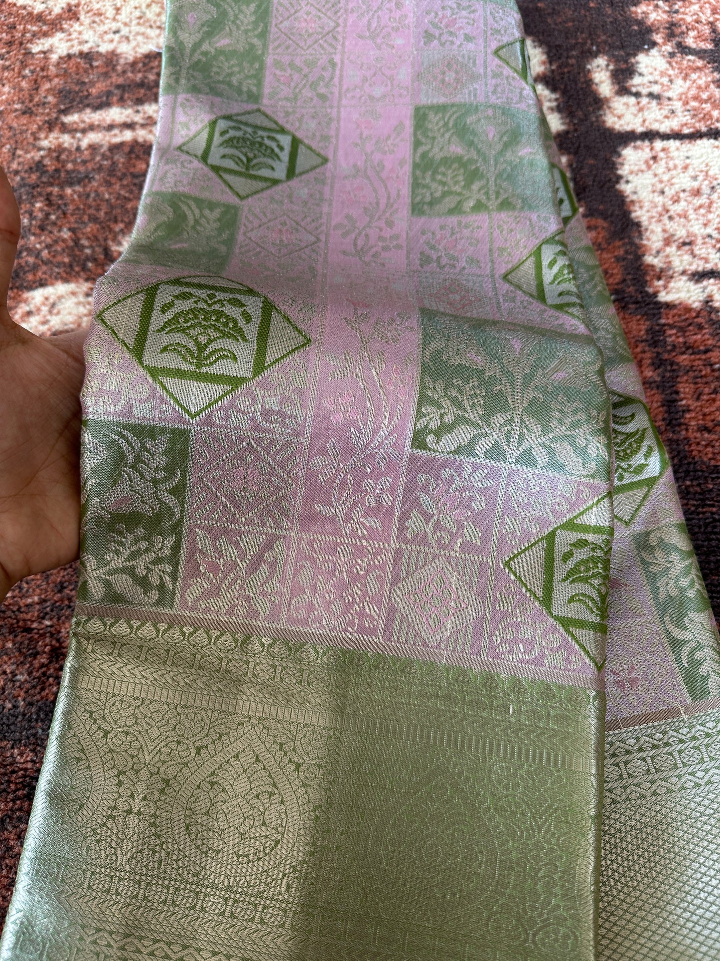 Mix of Pastels Tissue Silk Saree