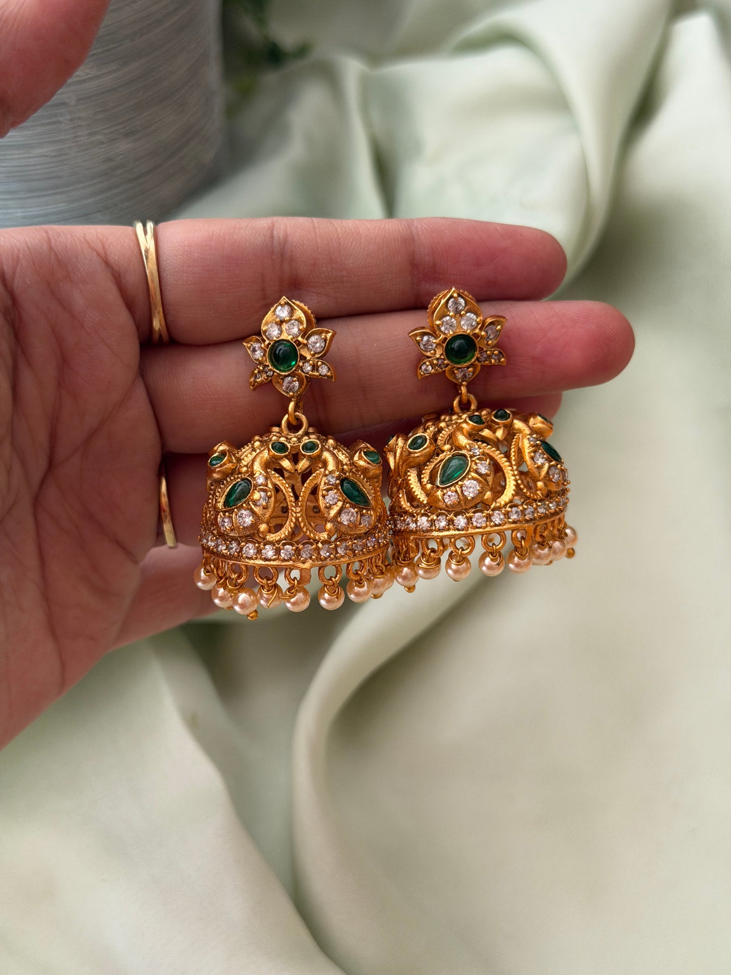 Anicham AD Flora Jhumkas
