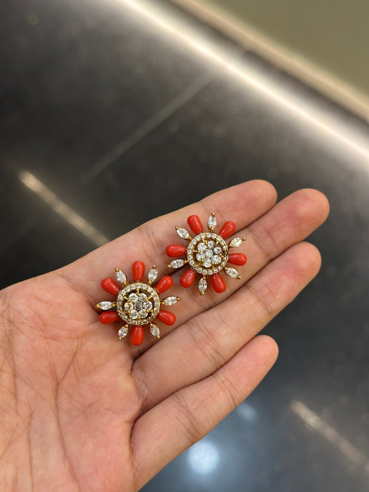 Premium Flora Bead Studs