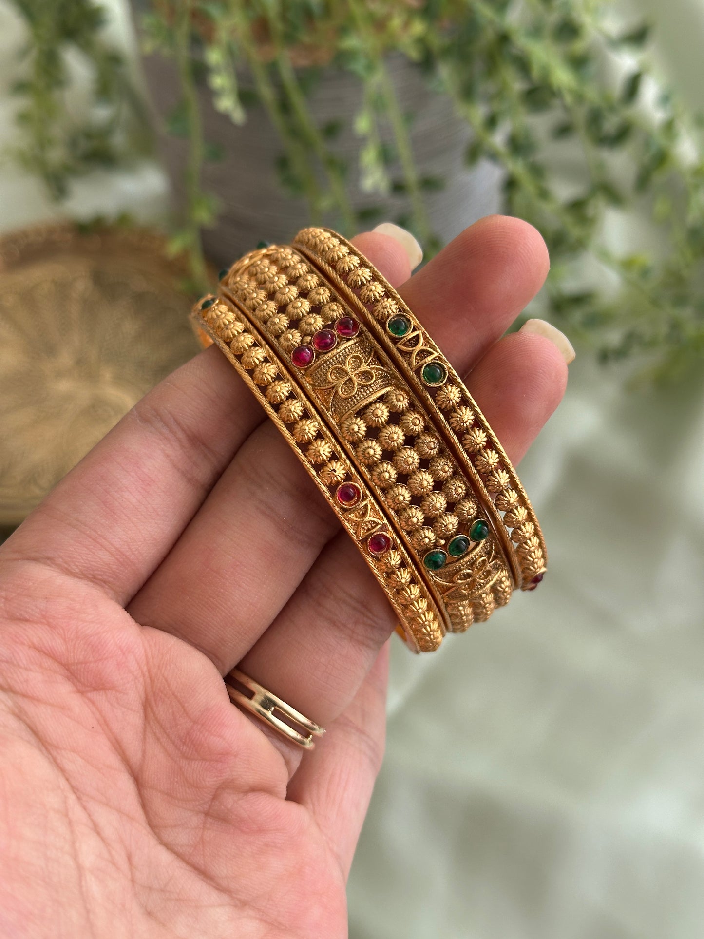 Nitya Non Idol Bangles ( Set of 3 )
