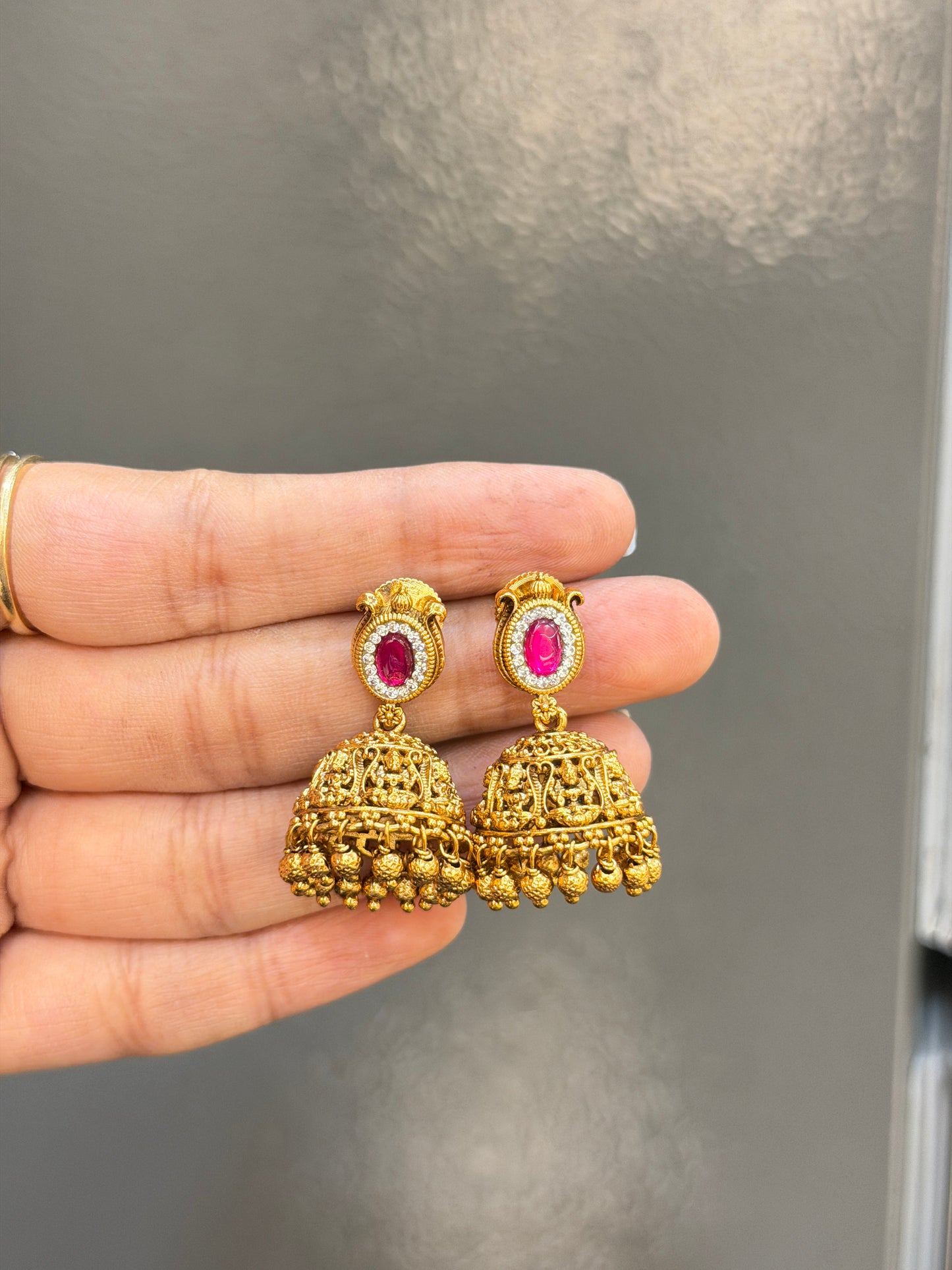 Aahuthi Mini jhumkas