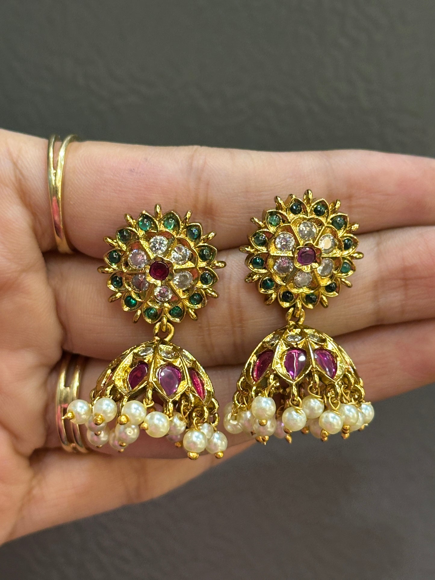 Real Kemp Umbrealla Jhumkas