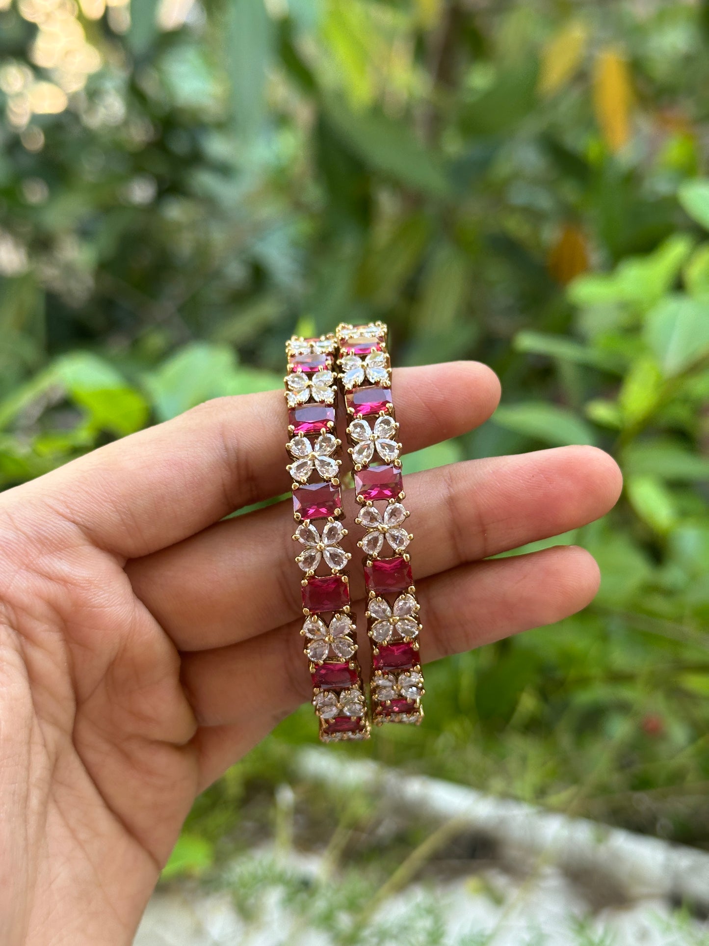AD Silver Bangles