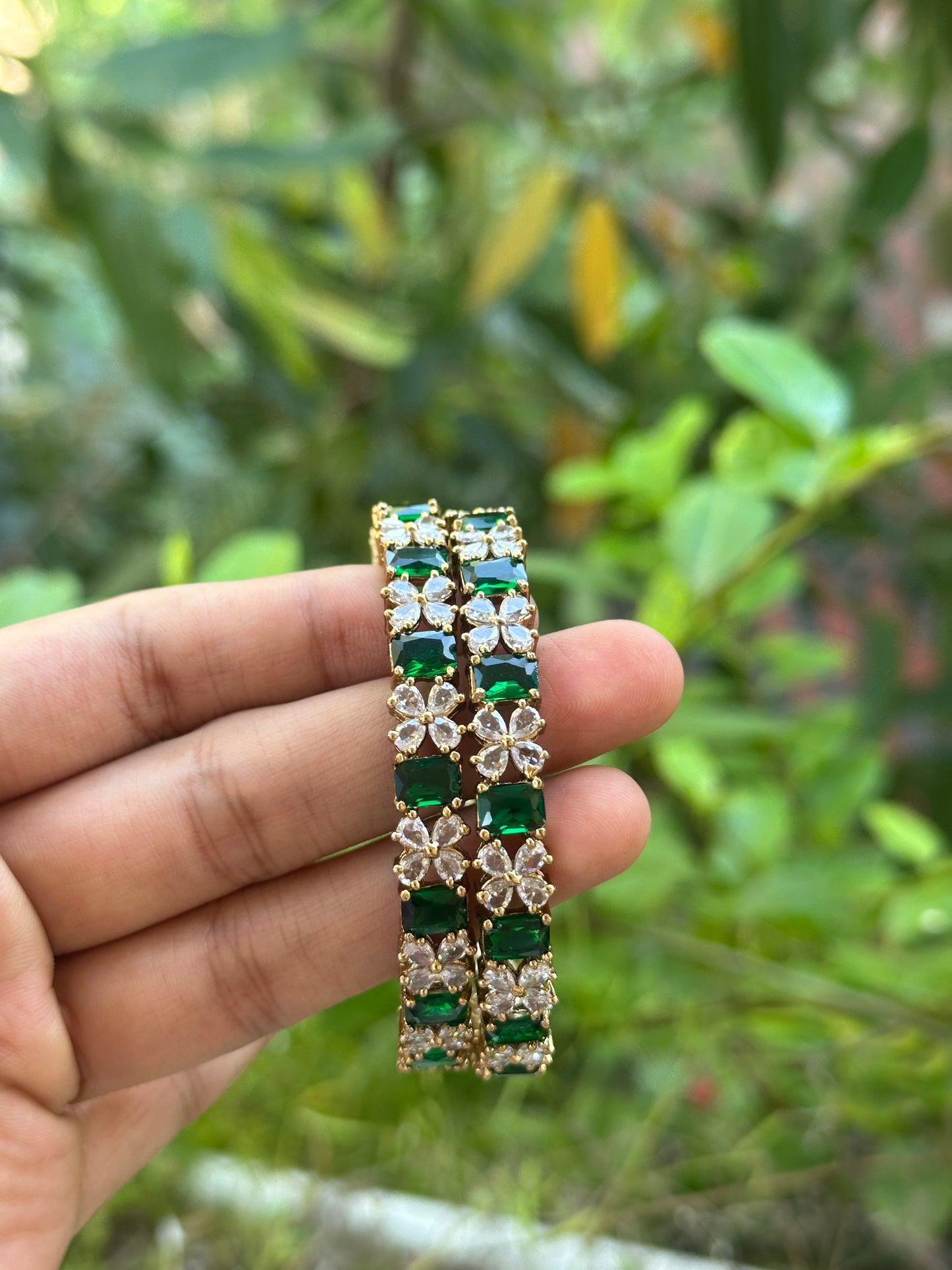 AD Silver Bangles