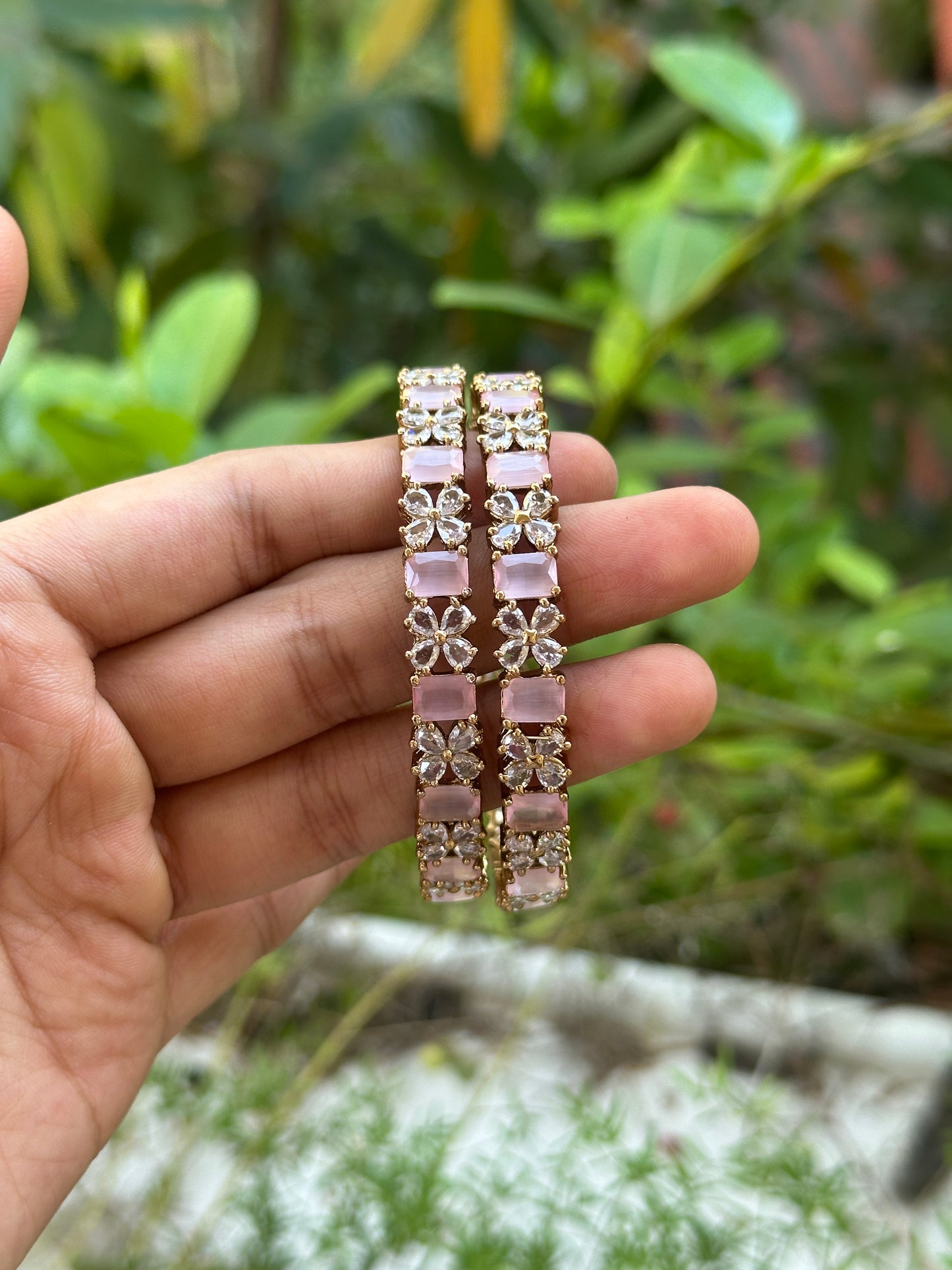 AD Silver Bangles