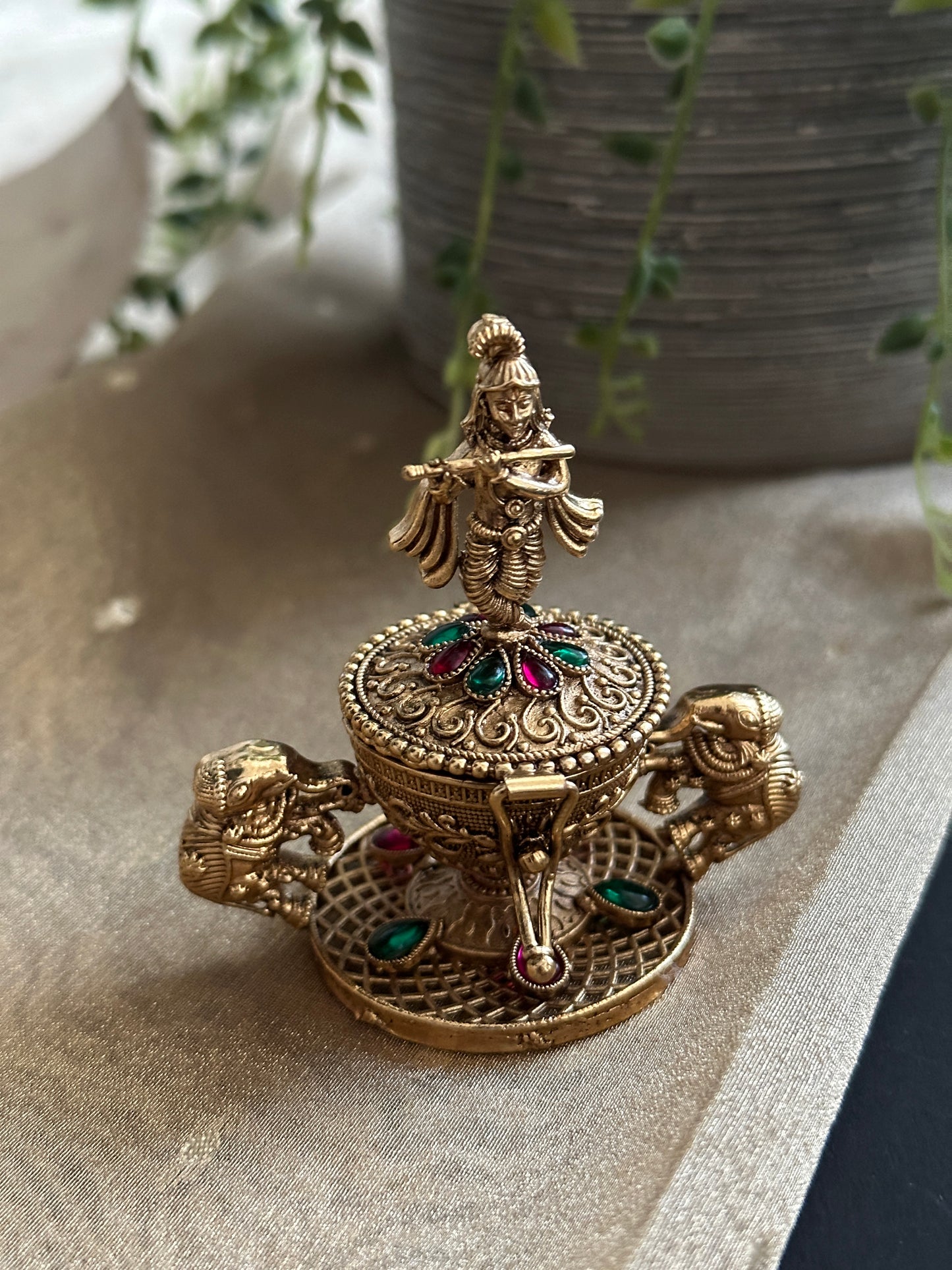 Krishna x Tusker Kumkum Box