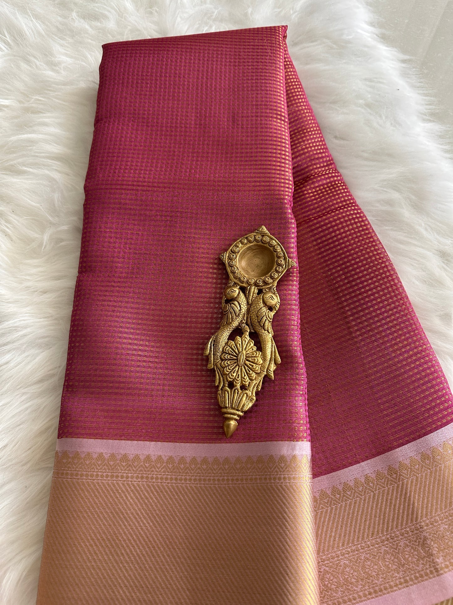Dual Tone Tissue Organza Saree