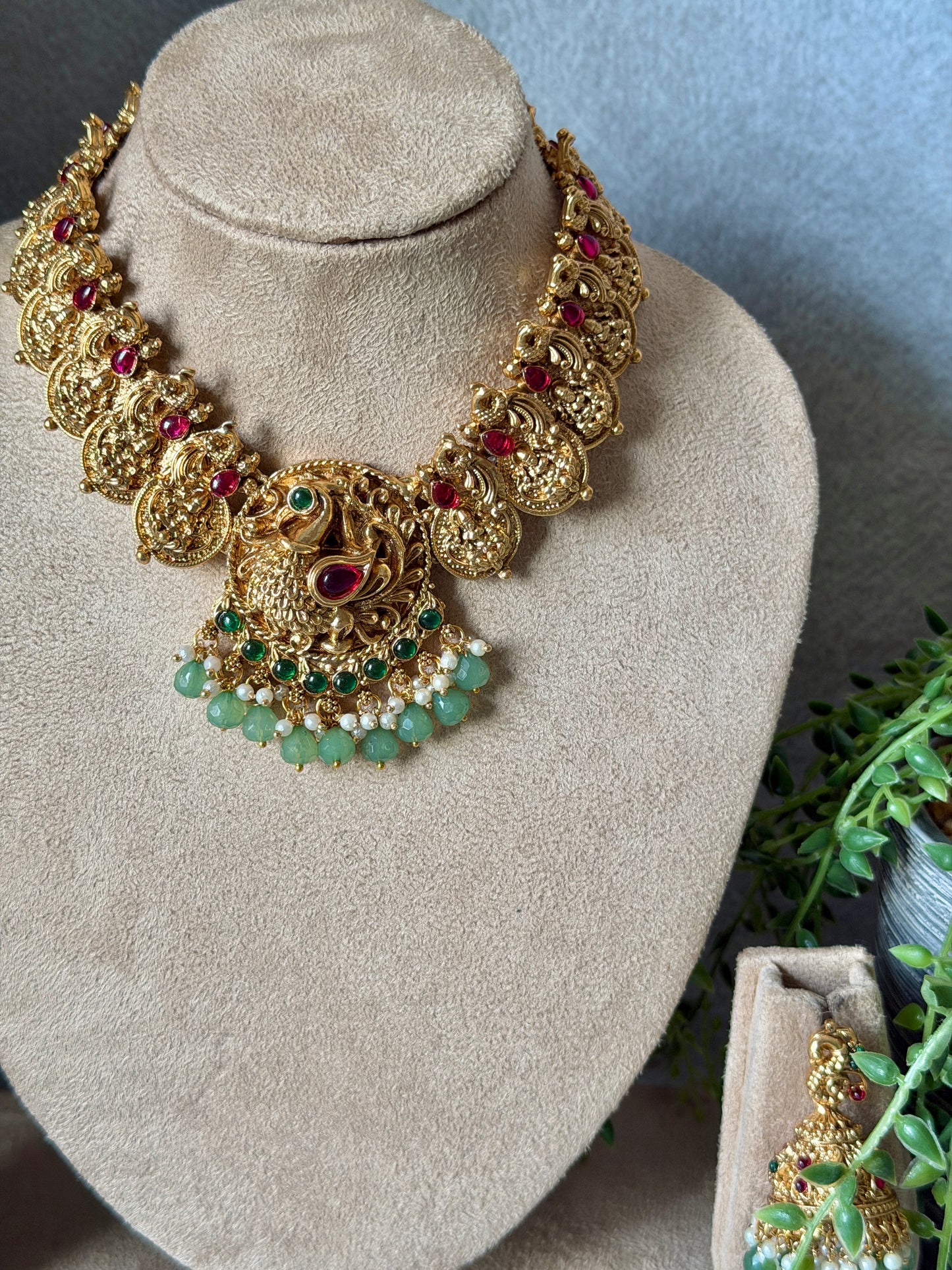 Peacock Chettinad Necklace