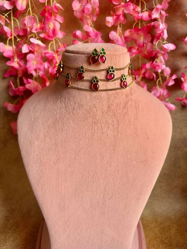 Three Layer Maanga Choker