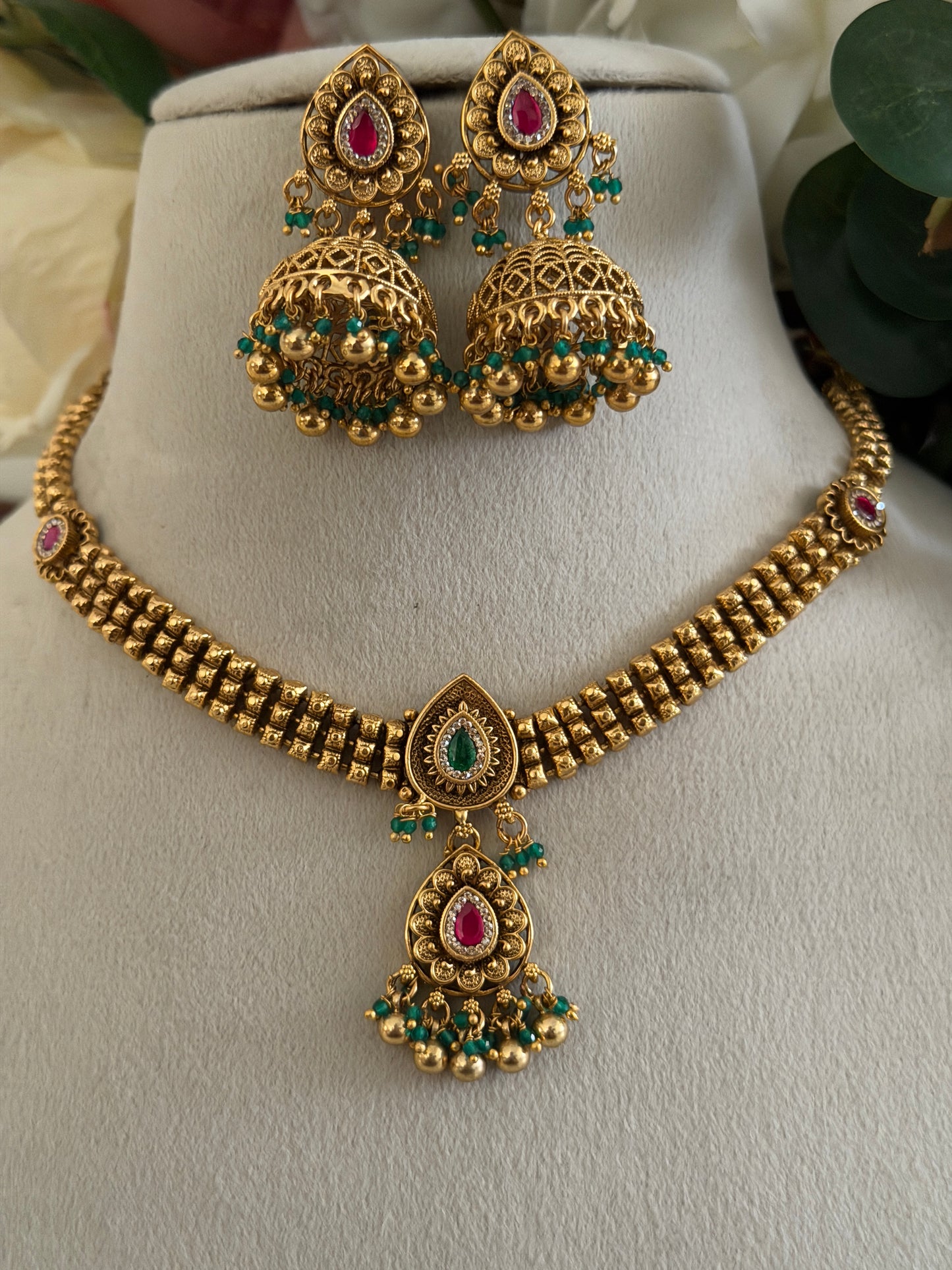 Avisha Gold Replica Choker