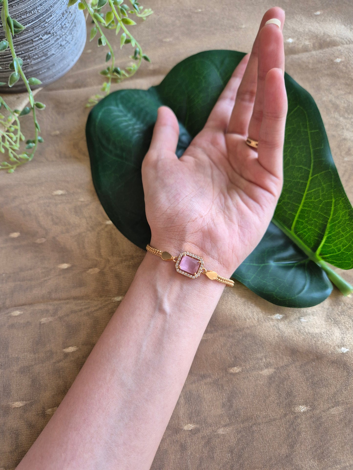 Anti Tarnish Precious stone Bracelet