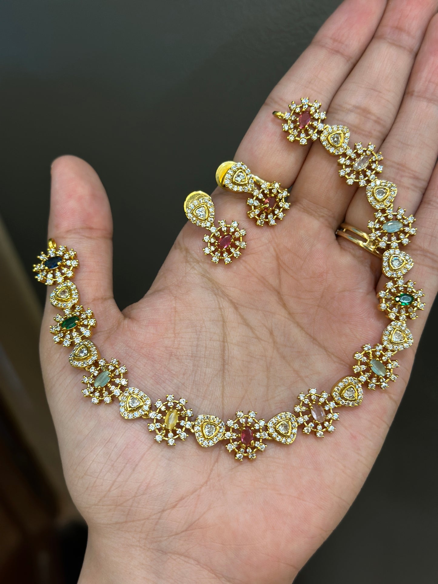 Jeevika Navaratna Necklace