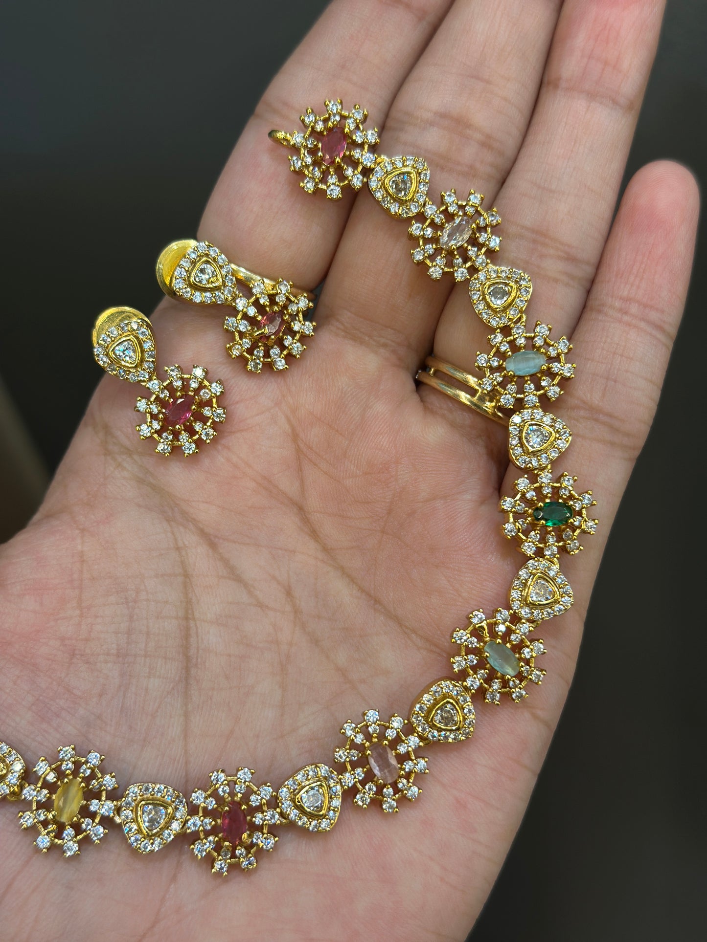 Jeevika Navaratna Necklace
