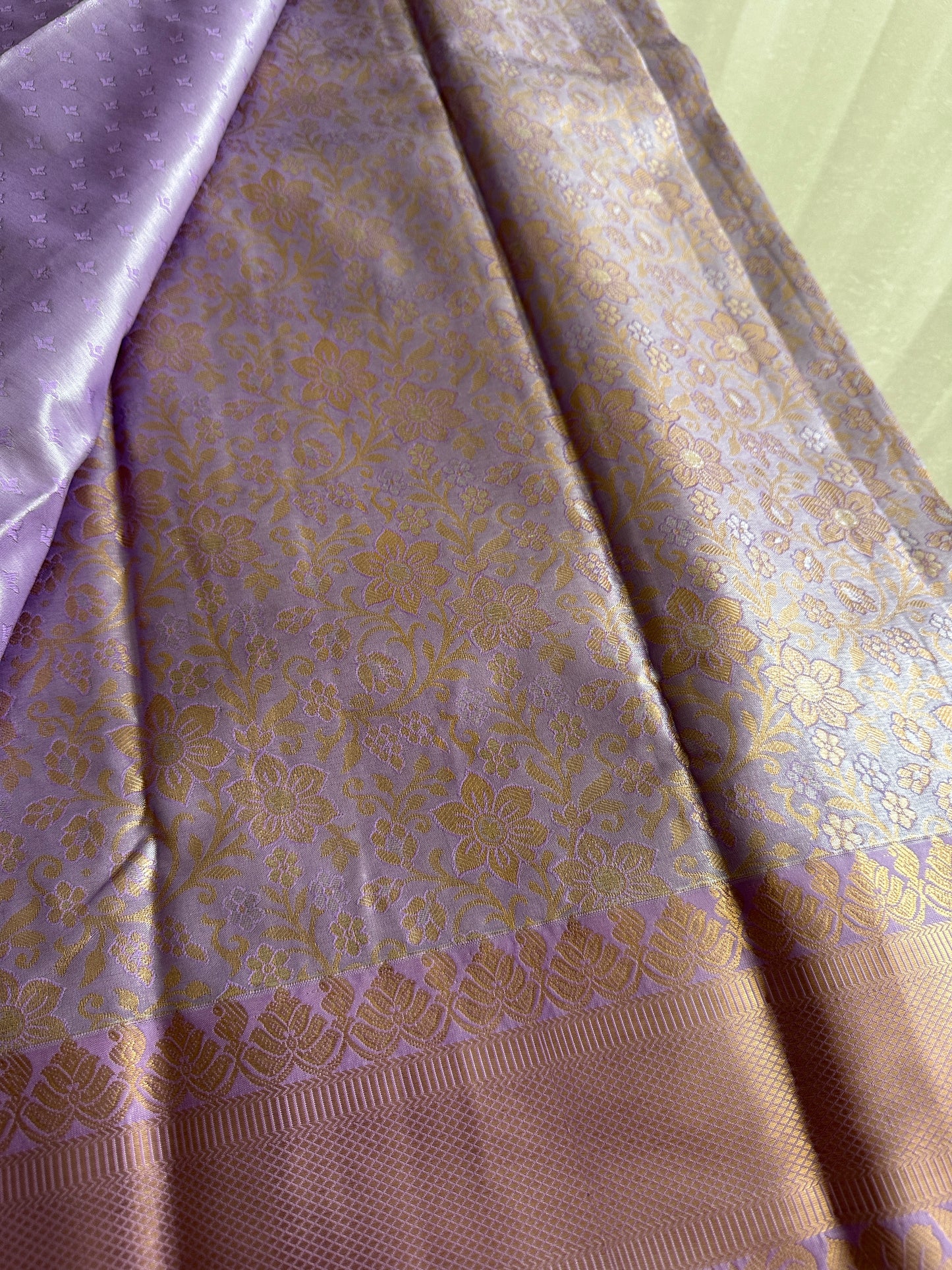 Soft Lavender Kanchi Tissue Pattu
