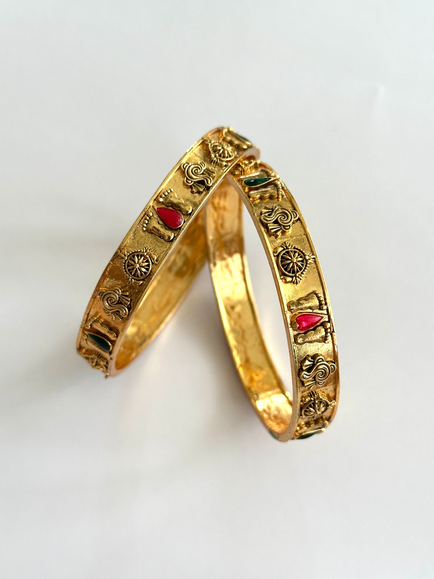 Shri Visnupada Gold Replica Bangles